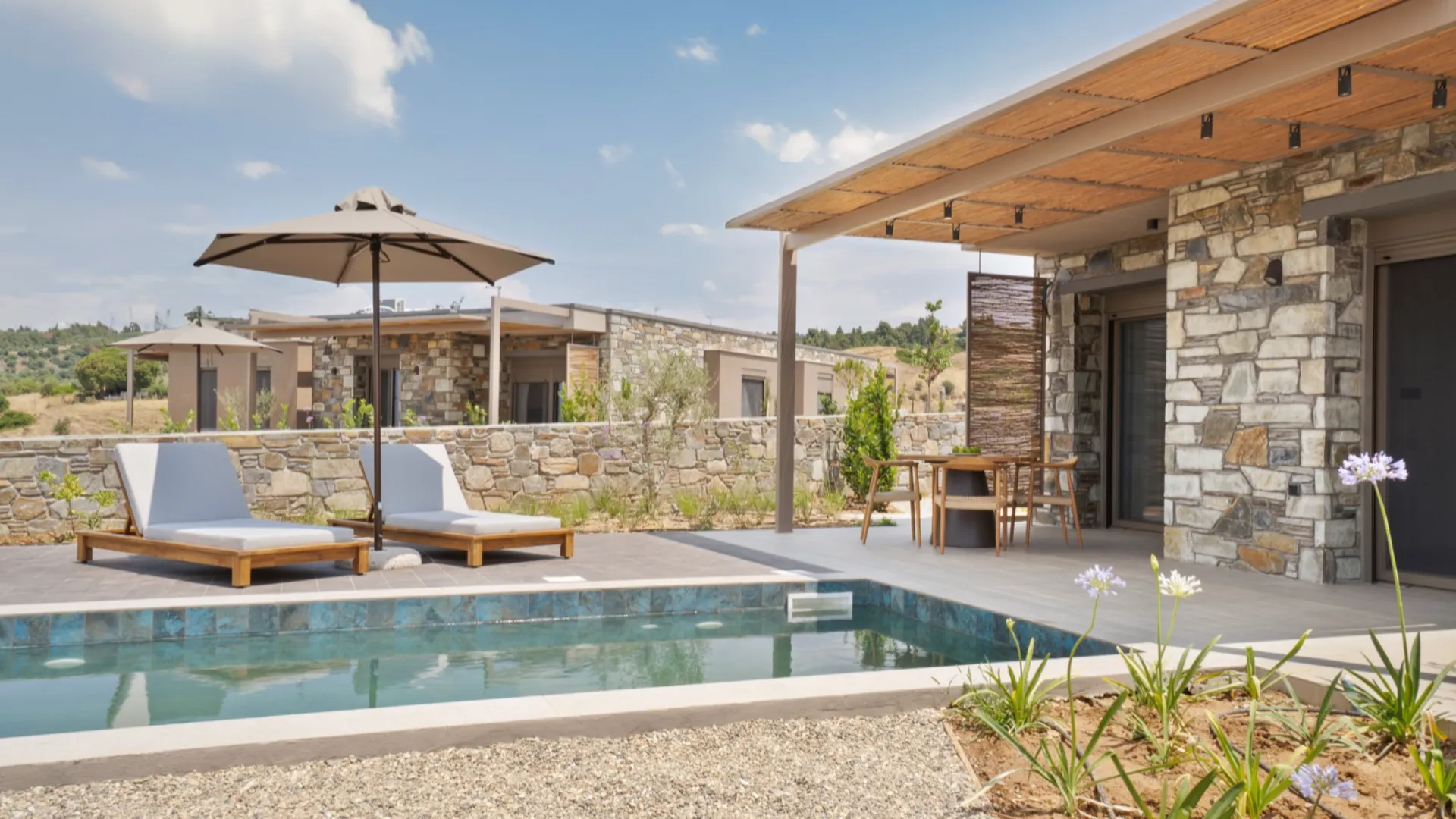 One Bedroom Suite with private heated pool and sea views, Nikiti Halkidiki