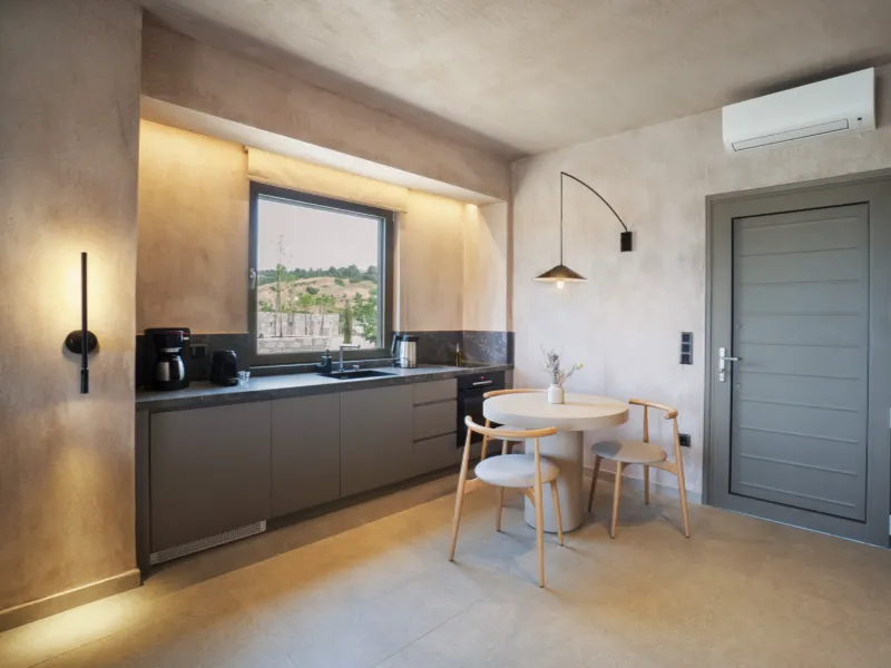 One Bedroom Suite living area with sea view